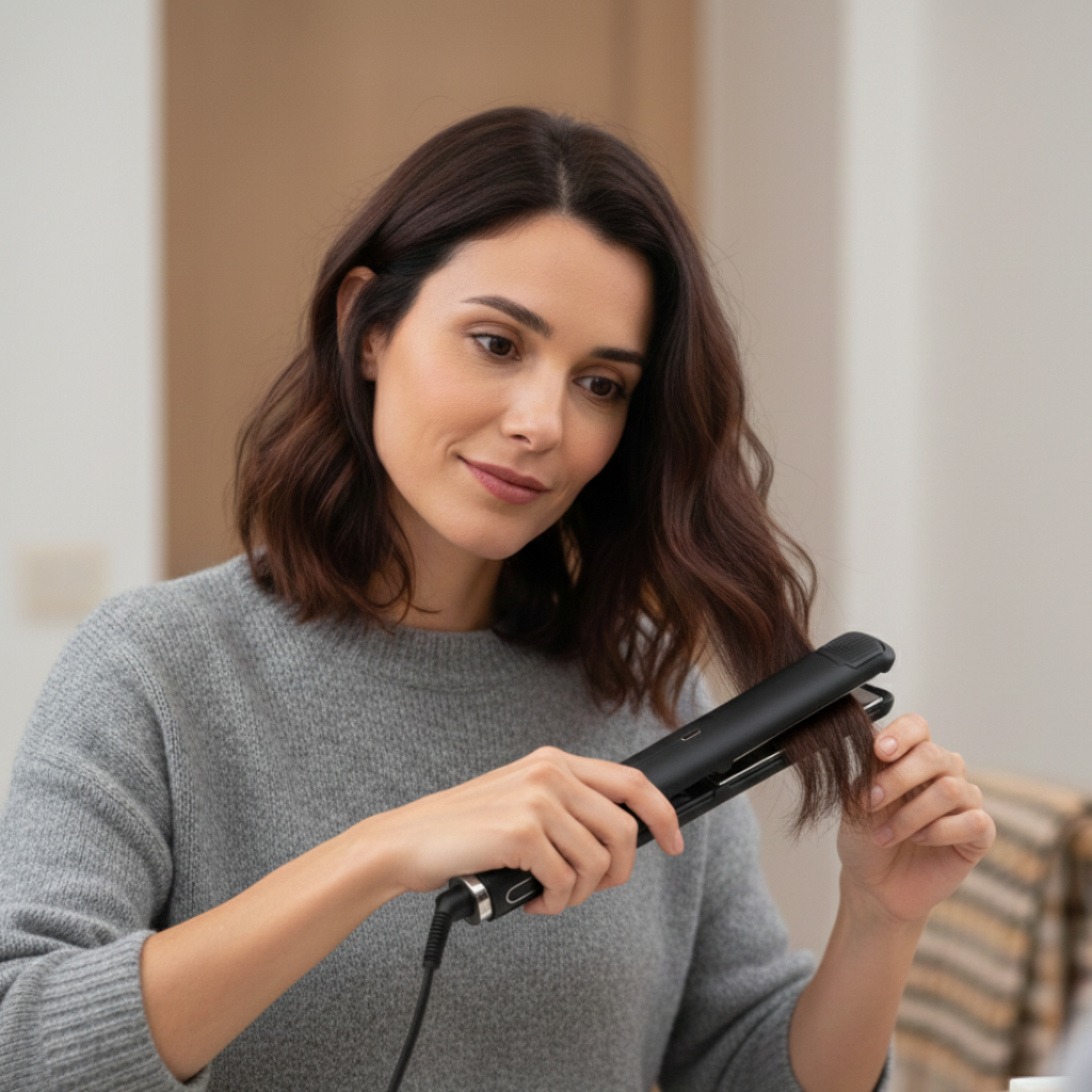 Alisador Wide Plate 2-em-1 com Placas Largas e Aquecimento Rápido