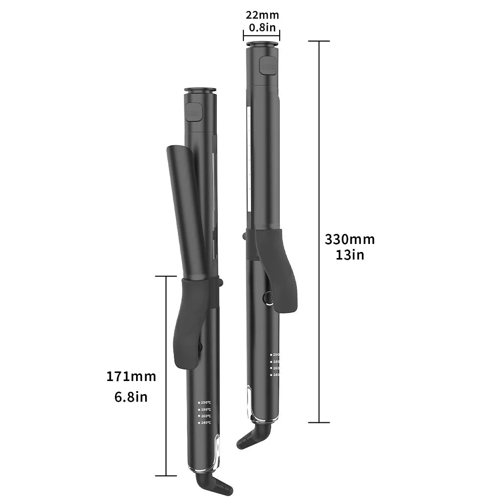 Modelador de Cabelo Mesky 2-em-1 – Curling Iron e Hair Waver com Tecnologia a Vapor