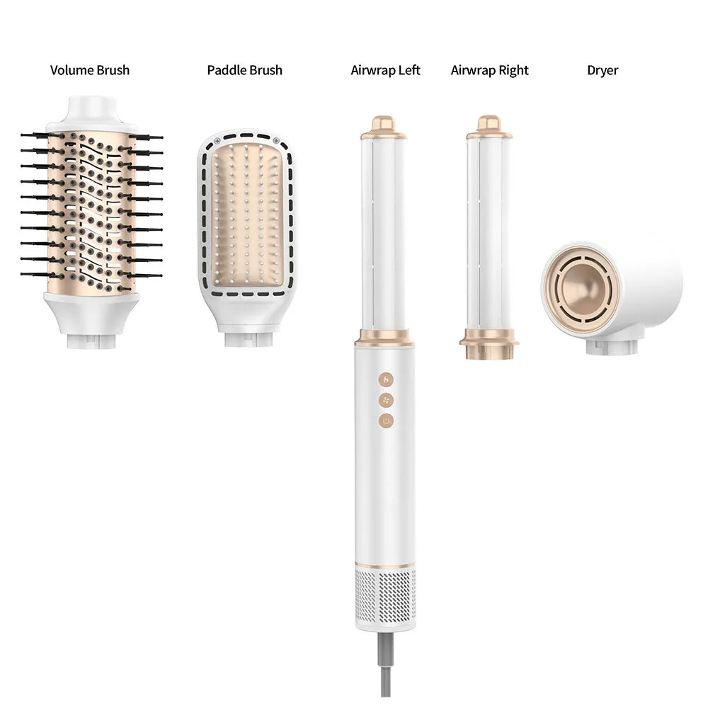 Secador Mesky 5-em-1 de Alta Velocidade – Tecnologia Iónica e Sistema de Filtro Avançado